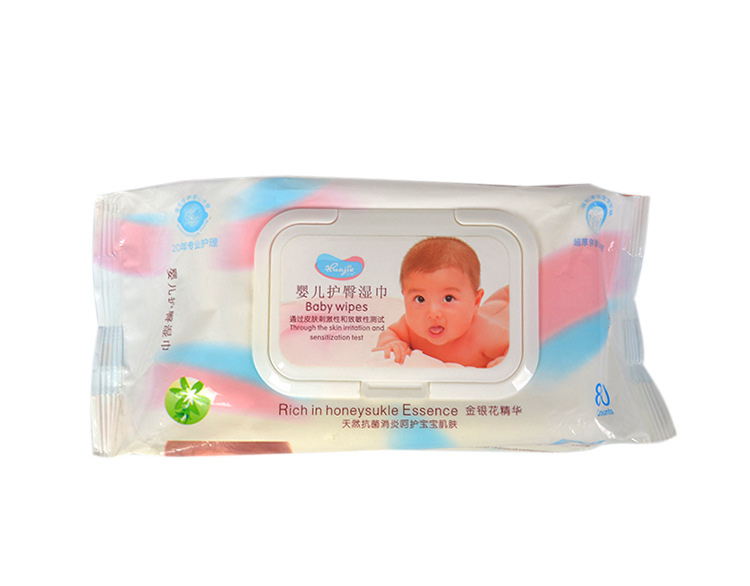 B-018 花节80片婴儿护臀湿巾（带盖）