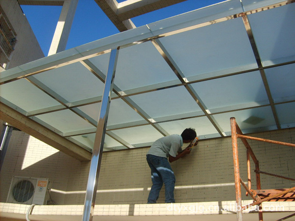 玻璃雨棚不锈钢构件 (2)