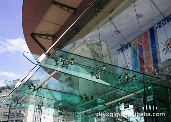 玻璃雨棚不锈钢构件 (3)