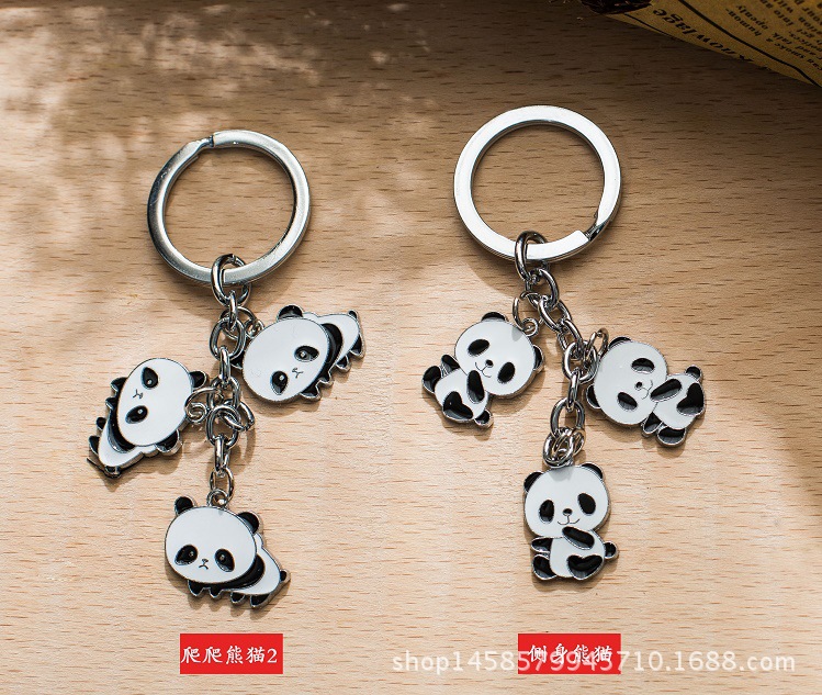 熊猫钥匙扣串3
