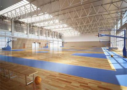 长乐市学校体育企口硬木地板 学校篮球专用木地板——恩比恩体育源头厂家供应直销