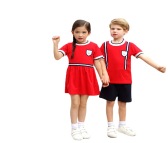 幼儿夏季校服红色两件套园服班服美惠宝服装