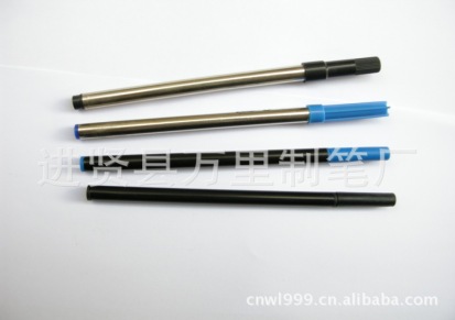 万里(wanli) 宝珠笔笔芯 黑色 金属水性笔芯 塑料签字笔笔芯 推广