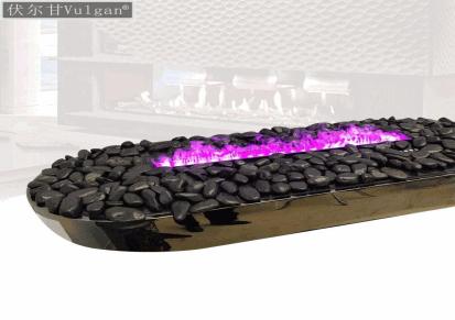 伏尔甘 蓝色红色紫色黄色 1.6米长3D雾化壁炉 可支持定制
