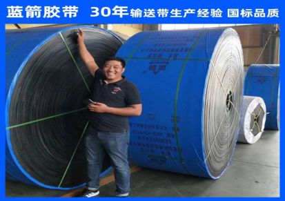 河北蓝箭厂家供应500宽6mm厚两布两胶CC56传送带 棉帆布输送带