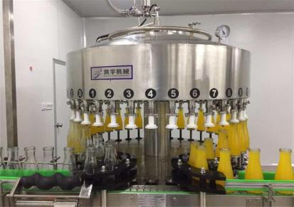 全自动玻璃瓶果汁饮料灌装机葡萄酒灌装机生产线青州凯宇机械