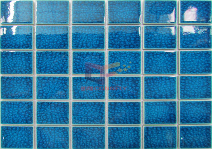 宝蓝色大型泳池工地陶瓷马赛克厂家直销价格实惠