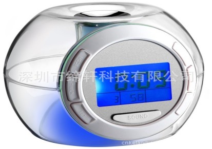 特价 厂家直销DX-G502 七彩自然声万年历闹钟批发