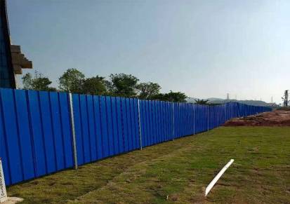 中山中江扩建封闭式施工低成本彩钢铁皮围栏简易拼接