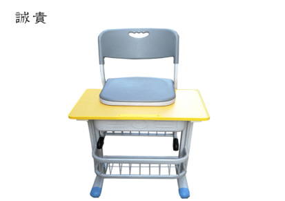 厂家直销新款学生课桌椅培训班专用美术桌椅倾斜45度带数字桌面