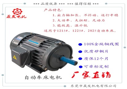 自动车床电机,台湾自动车床电机,晟发生产自动车床电机,东莞晟发电机