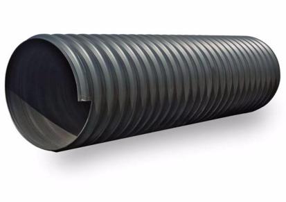 聚乙烯hdpe钢带增强螺旋波纹管 pe钢带管DN400SN8 钢带排污管