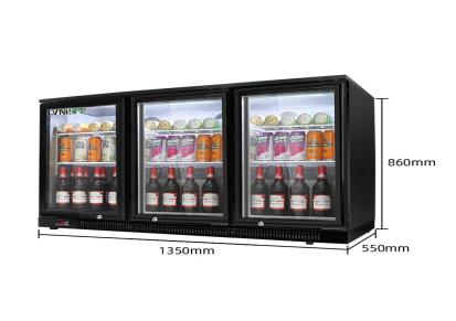 赛零斯酒吧吧台商用冰柜小冰箱饮料冷藏展示柜三门保鲜冷藏柜