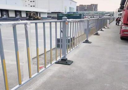 申连锌钢城市人行道马路公路围栏 市政护栏人车分流栏杆