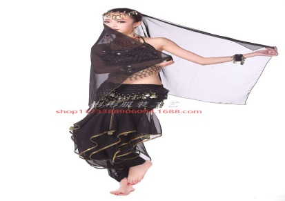 肚皮舞套装 新款印度舞服装演出服 3件套舞蹈表演服练习服特价