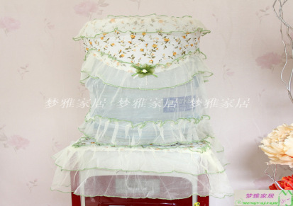 千朵玫瑰浅绿色饮水机罩-标准尺寸两件套 梦雅家居中式古典风格