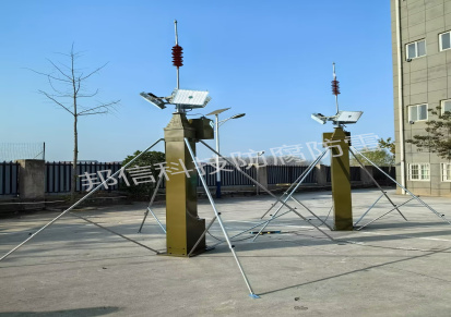 停车场监控照明探照灯载体升降桅杆防雷器 便携式可移动防雷装置