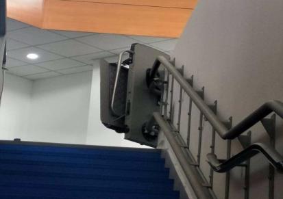 直销鸡西市残疾人电梯 医用无障碍通道 残疾人爬楼机 启运弯轨斜挂电梯