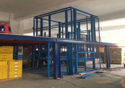 钢结构厂房工地升降机 导轨式电动液压升降货梯 QXHT-7
