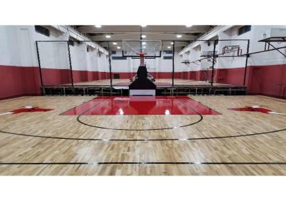 篮球体育地板 体育木地板 运动木地板厂家 生产厂家 E1级环保 中体伟业