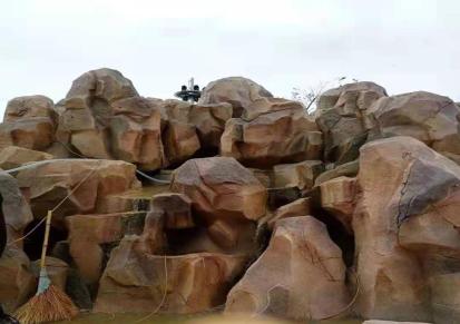 泽岩艺术手工水泥假山KF-15抗碱防水砂浆雕刻施工