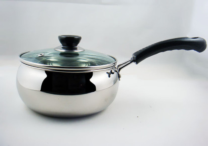 厂家专业生产不锈钢汤锅 单柄明珠锅 单柄奶锅 不锈钢奶锅批发