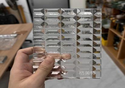 超白艺术车刻电雕玻璃 10mm热熔钢化彩色玻璃定制供应GMT