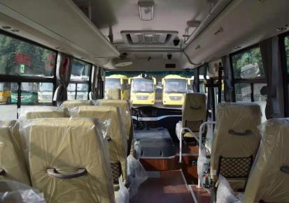 国六新款华新牌HM6605LFN6X型19座城市天燃气中巴客车