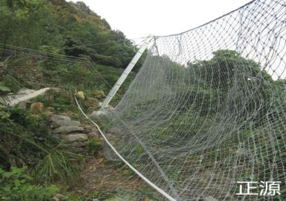 正源钢丝绳网加工定制 边坡防护网施工 各种镀锌网供应