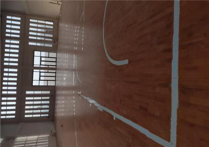 体育建材华恒企口硬木地板 篮球运动木地板
