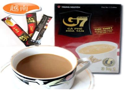 越南进口 速溶咖啡中原G7三合一咖啡16g*18条 办公冲调饮料批发