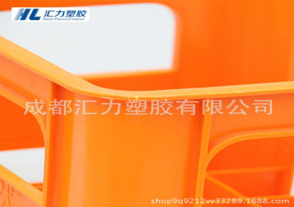 四川2号豆奶箱厂家直销 塑胶叉车托盘蔬菜水果筐 汇力塑胶收纳筐塑料包装