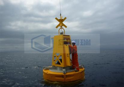 水体监测泳圈式浮体 PE材质水上监测浮标厂家