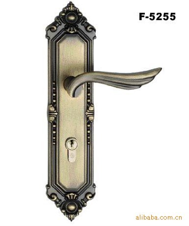 F-5255-弹子插芯门锁、执手锁、锁具五金、豪华大门锁