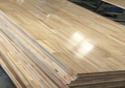 泰国橡木板材家具装修实木指接拼板厂家直营过油贴皮压纹定制加工