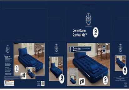 畅乐特 大学宿舍生存套装充气床套装-单人床-蓝色