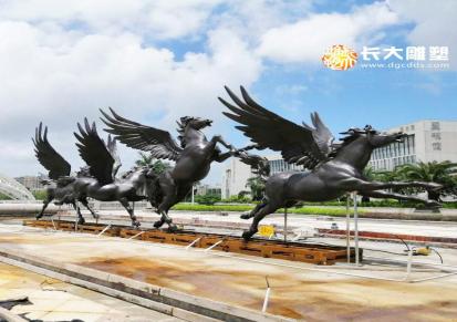 长大 广场 铸铜飞马装饰雕塑 手工制作工艺 厂家直销