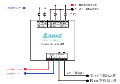 国产PLC2进2出485通信中文简易PLC时间继电器气缸油缸控制