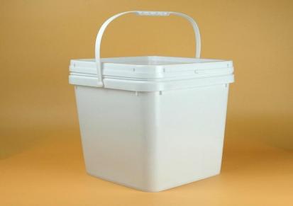 杰明塑业正方形pp美式20kg食品油桶工业塑料桶化工桶石漆桶