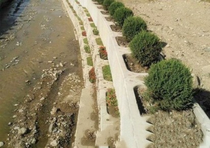 阶梯式生态护坡河道护岸混凝土预制构件