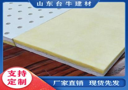 优质穿孔石膏板 石膏穿孔复合吸音板批发价格 台牛建材 品质保证