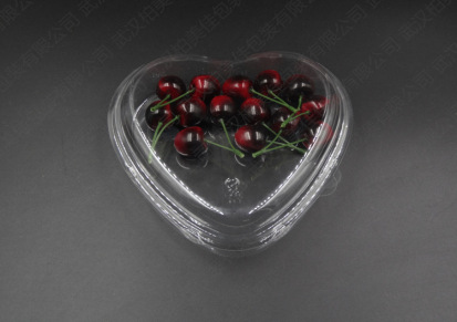 批发一次性透明水果盒 多规格心形塑料盒PET加厚通用水果包装盒