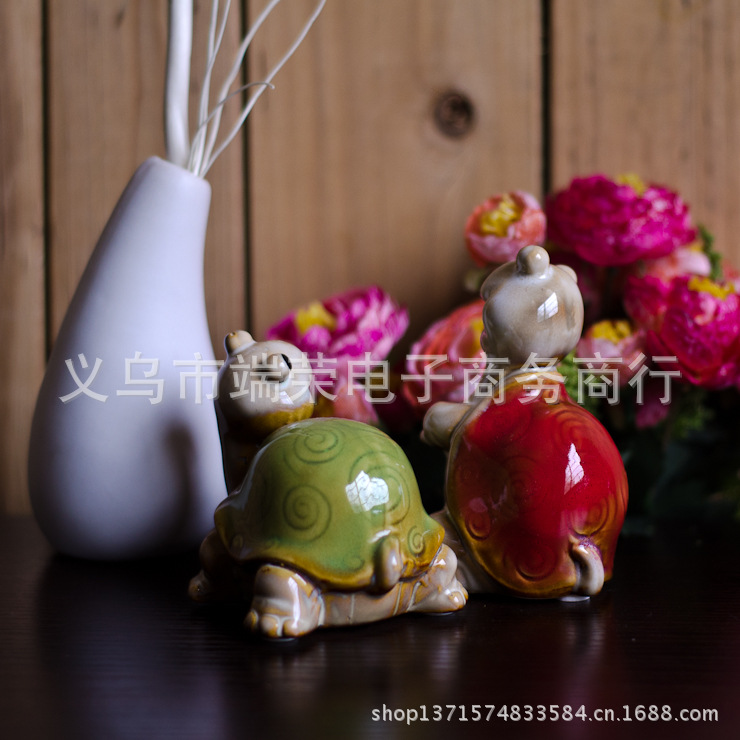 彩釉陶瓷乌龟