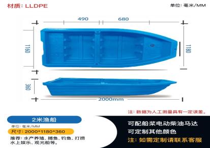 重庆赛普2米塑料渔船捕鱼专用厂家直销