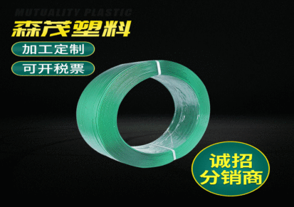 森茂 绿色pet手工塑钢打包带 物流托盘1608钢带可支持定制