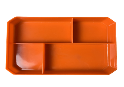 童乐迪学校配餐饭盒学生四五格快餐盒带盖循使用环保加厚塑料餐盒厂家定制logo