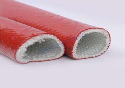 硅橡胶防火套管 隔热绝缘管 管筒式防火管 高温套管 内纤维外硅胶管