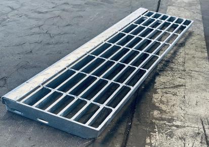 电缆沟揭盖盖板 防滑钢梯踏步板 304镀锌压焊钢格板定做
