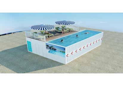 柜族集团 集装箱游泳池  创意箱式房屋可定制  厂家直销