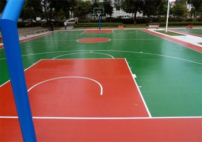 亚君体育设施 硅PU塑胶篮球场 弹性丙烯酸网球场施工